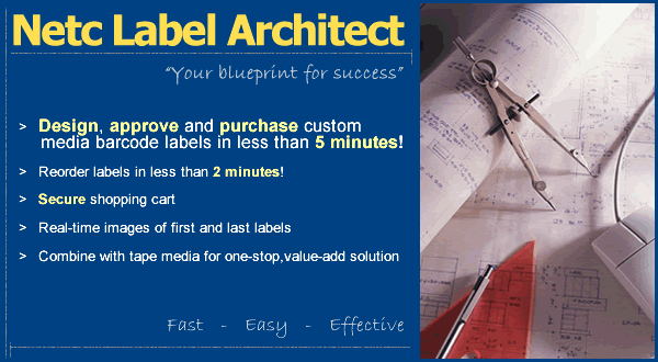 Click to design, approve, purchase custom barcode media labels in 5 minutes!